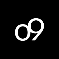 o9_Logo_White on black